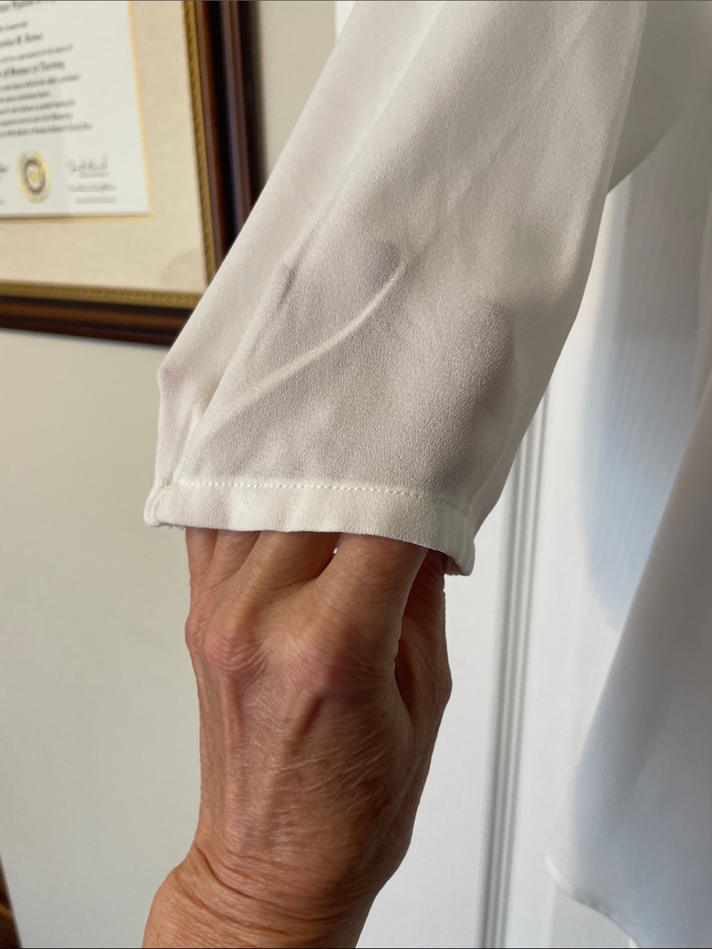 CAbi White Classic Button-Down Blouse - Picture 6 of 7